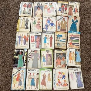 LOT Vintage Sewing Patterns